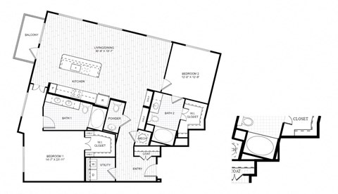 a blueprint of a floor plan of a house
